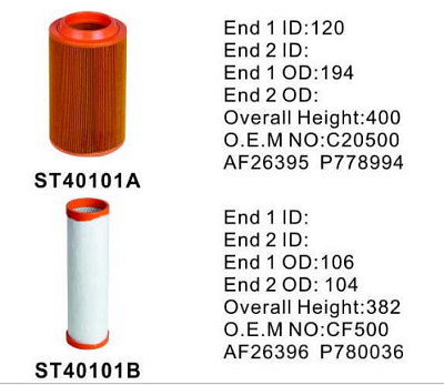 Фильтр воздушный ST40101AB (RS3993/RS3992)