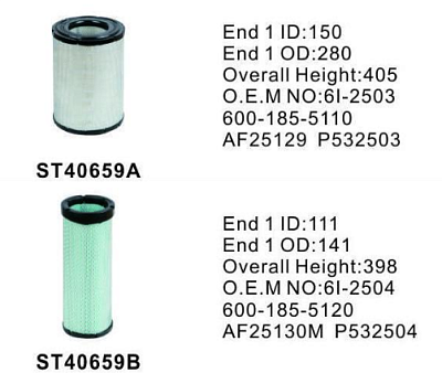 Фильтр воздушный ST40659AB (RS3507/RS3506/P532503/P532504)