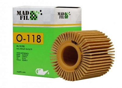 Фильтр вставка масляная Madfil O-118 1/50 Китай