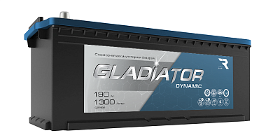 акб Gladiator Dynamic 190Ah 6СТ-190L (516*223*223)