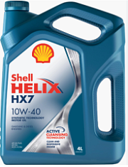 Shell Helix HX7 10W-40, моторное масло 4л, 1/4
