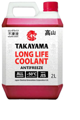 ОЖ низкозамерзающая Takayama Antifreeze Long Life Coolant red -40 2л, 1/8