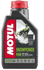 Масло моторное MOTUL Snowpower 2T для снегоходов, полусинтетика 1л, 1/12
